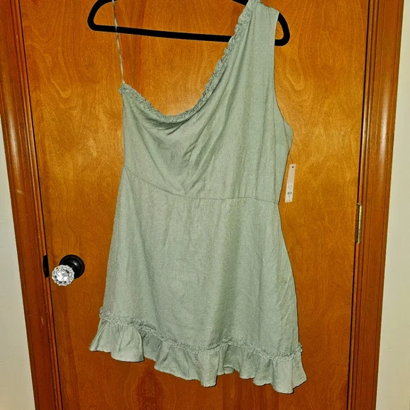 Francesca's Collections | Dresses | Francescas One Shoulder Dress Green Xl | Poshmark Francesca's Collections | Dresses | Francescas One Shoulder Dress Green Xl | Poshmark